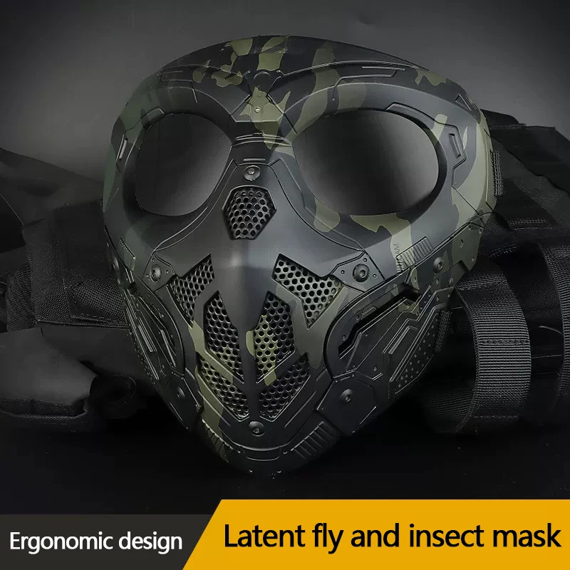 

Tactical protective mask, full face protective mask, Halloween dance party Cosplay props, tactical helmet