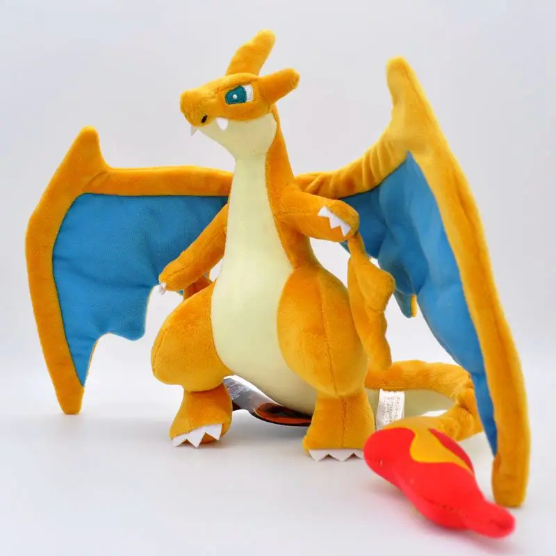 23cm Pokemon Cartoon Charizard Toys Mega Evolution X & Y Charizard Collectible Doll Soft Pillow Birthday Xmas Gift For Kids