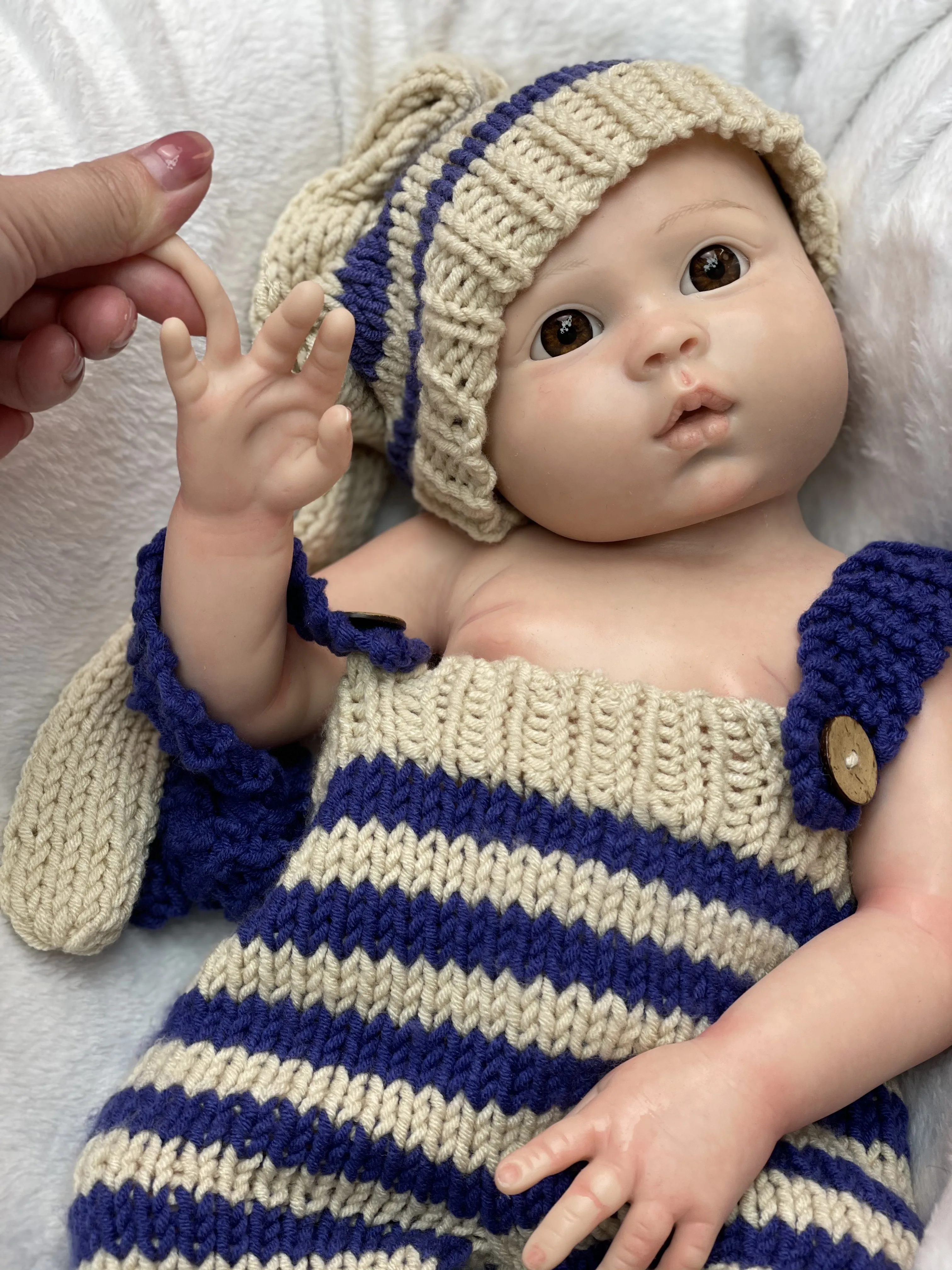 18 Inch Soft Solid Silicone Bebe Reborn Doll Handmade Full Body Silicone Newborn Doll Painted By Artists Silicone Doll