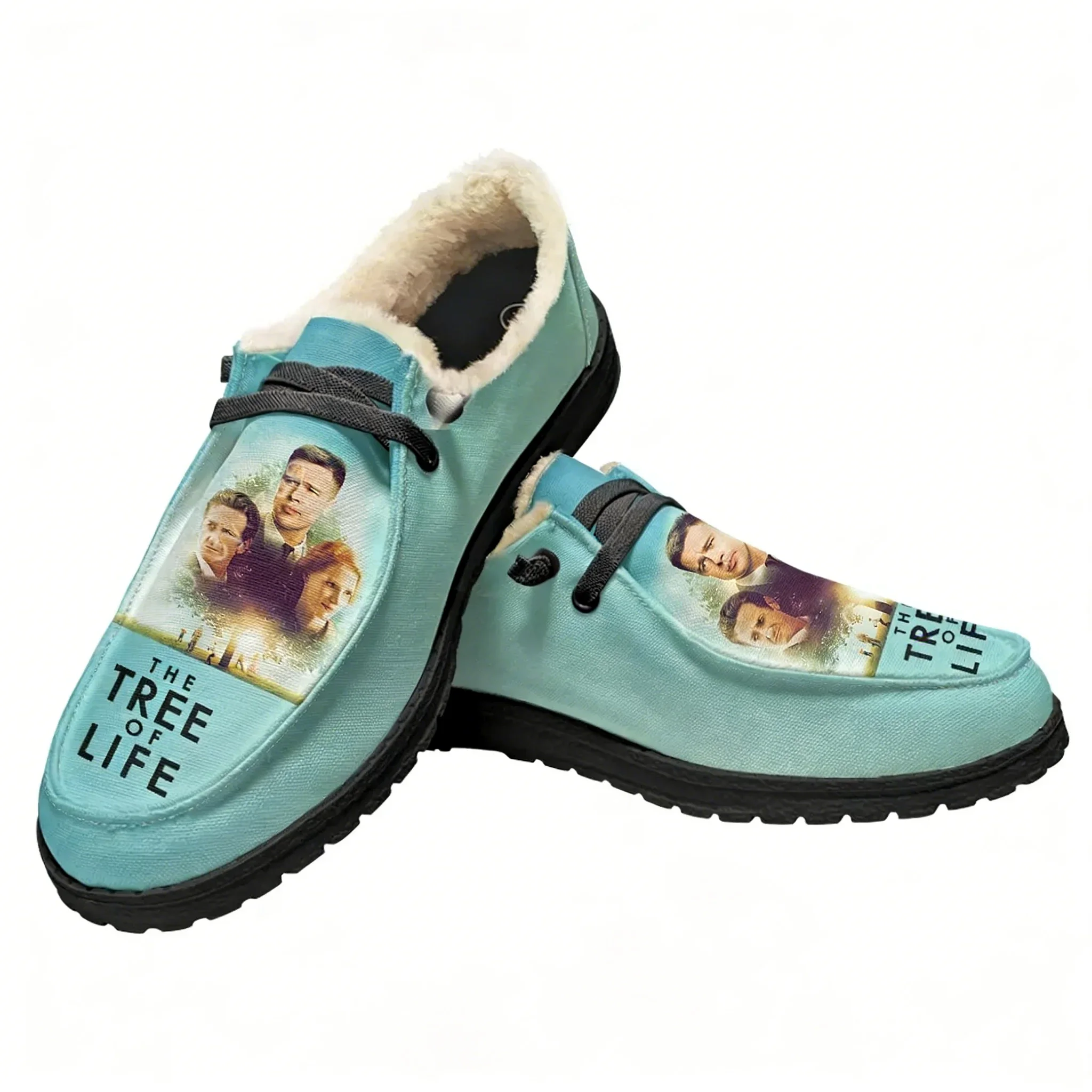 

Бархатные туфли-слипоны «Древо жизни» для мужчин и женщин, теплые, для дома и улицы, легкие, с индивидуальным принтом, на заказ, парные туфли