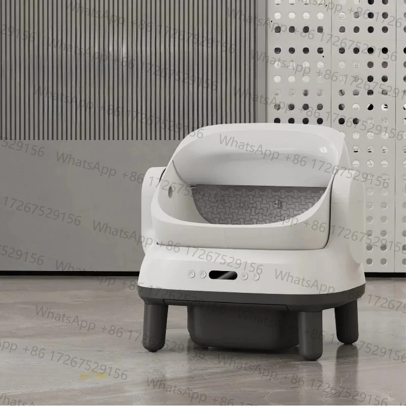 open top Large Automatic Cat Litter Box Open Design Intelligent Self-Cleaning Cat Toilet Electric Deodorization Plastic