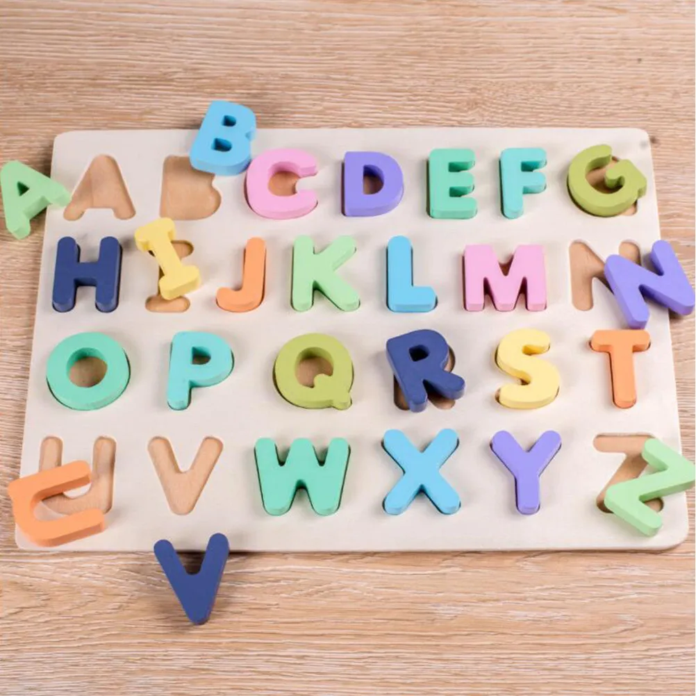 

2Sets Kids Wooden Number Letter Blocks Early Education Puzzle for Color Recognition Math Learning Creative Intelligence