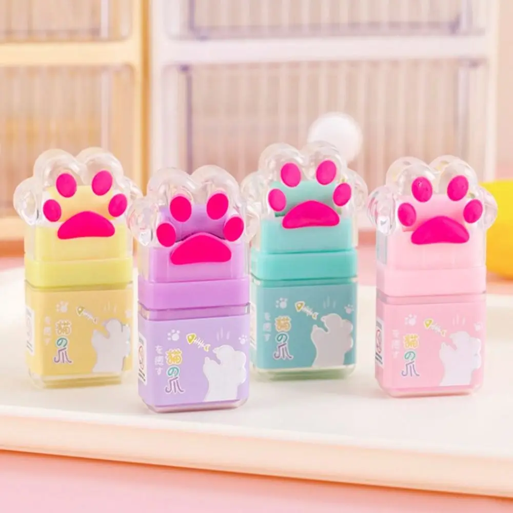 

Elastic Creative Cat's Paw Eraser Portable Cartoon Roller Eraser Kawaii Cute Student Eraser School