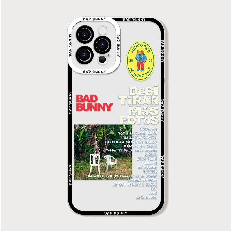 حافظة هاتف شفافة لهاتف آيفون 16 برو ماكس 15 14 13 12 11 Mini X XR XS SE2 7 8 14Plus DTMF Debí Tirar Mais Fotos غطاء ناعم على شكل أرنب سيئ