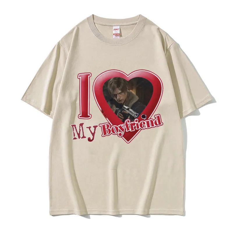 Limited Leon S. Kennedy ''I Love My Boyfriend'' Graphic T-shirts