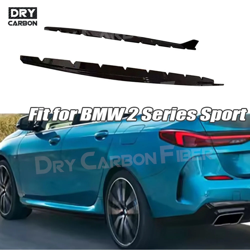 

For BMW 2 Series F44 2021-2025 Car Side Skirts Extension Rocker Panels Lip Bumper ABS Glossy Black Body Kits Carbon Look