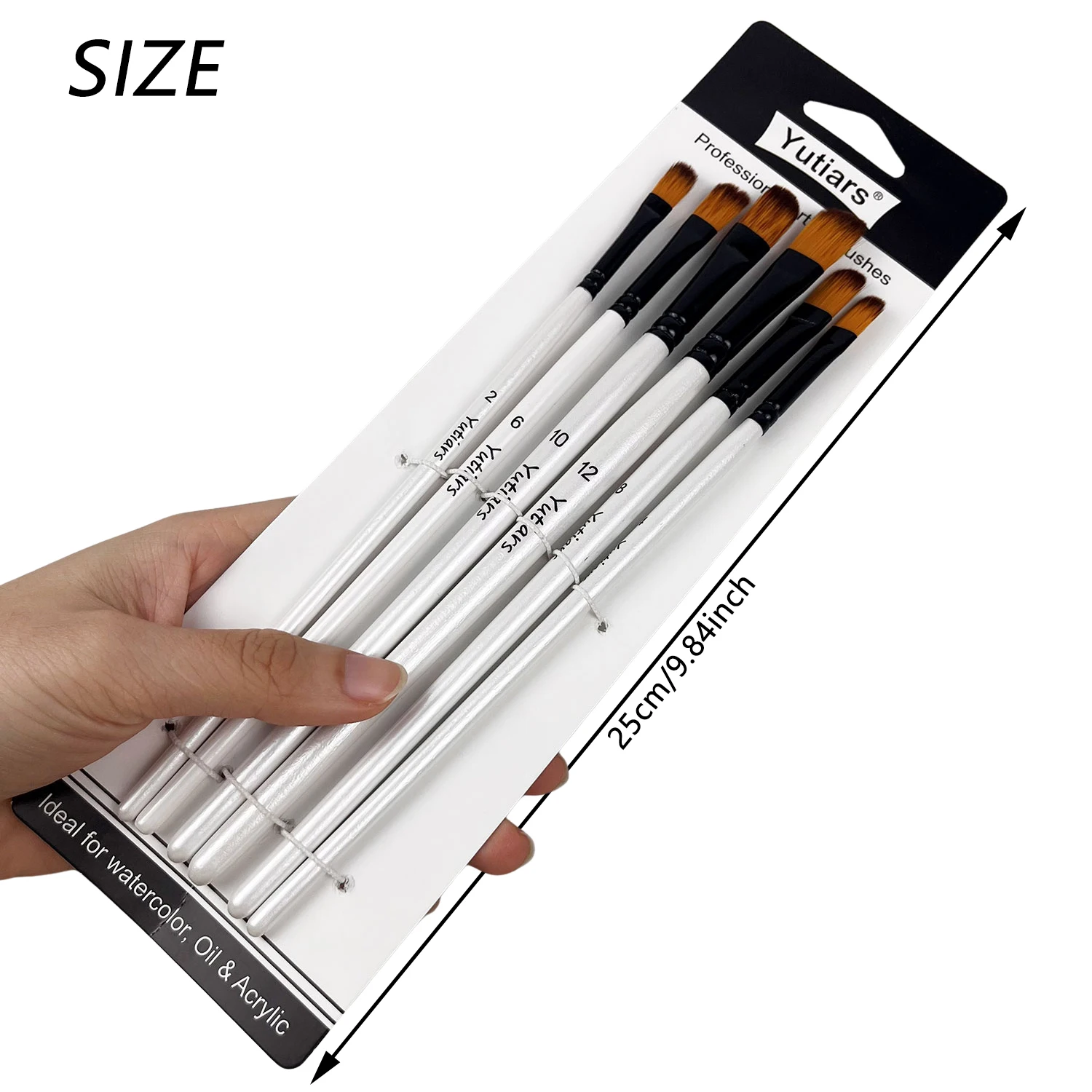 6pcs Artist Paint Brushes Set Artist Paintbrushes For Acrylic Oil Watercolor Acrylic Painting For Body Face Rock Canvas