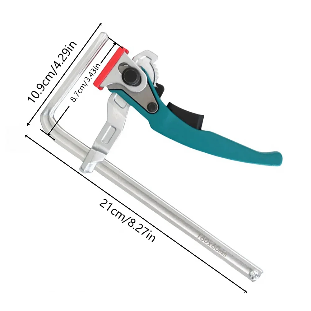 ALLSOME 2 قطعة مشابك طاولة تصعيد، مشابك منشار مسار سريعة الإصدار، مشبك قضيب توجيه لطاولة MFT ونظام السكك الحديدية الدليلية #5