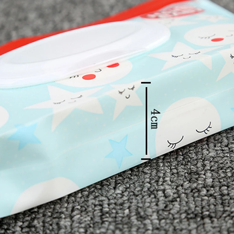 1pc Portable Baby Wet Wipes Bag Tissue Box Container Eco-friendly Reusable Wipes Storage Clamshell Baby Cleaning Wipes Box