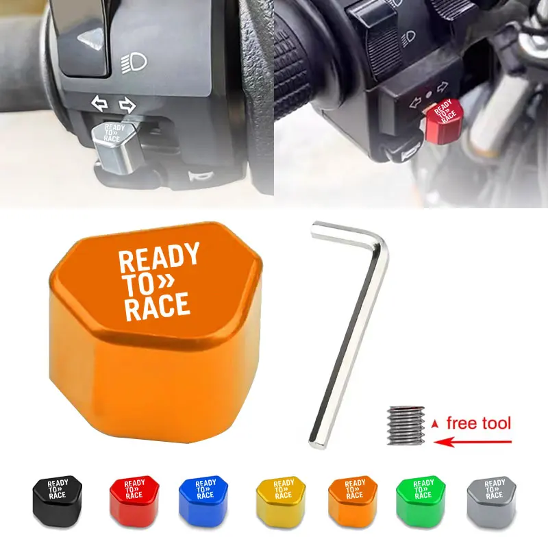 Für KTM Ready to Race Duke 390 690 790 890 1190 Rc 1290 Adv Adventure Zubehör CNC Schalter Taste Blinker Schalter Schlüsselkappe