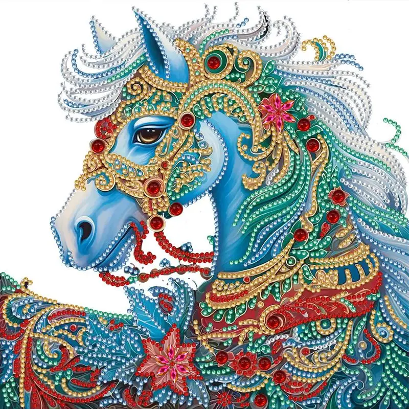 

30x30cm Partial Special Shape Diamond Embroidery Horse animals Rhinestone Kit Diamond Painting Mosaic Cross Stitch Home Decor