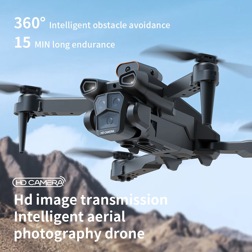 New H12 Mini Drone 8K Professinal Three Camera Wide Angle Optical Flow Localization Four-way Obstacle Avoidance Sell Apron