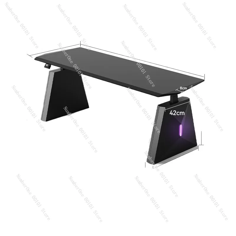 

Electric Height-Adjustable Desk, Large Computer E-sports Table, Office Desk for Work and Play, Ergonomic Adjustable Desk