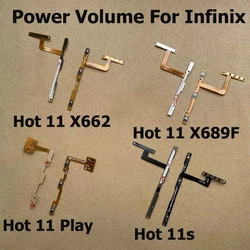 For Infinix Hot 11 11s Play Power Switch On Off Volume Key Button Flex Cable Replacement Parts X662 X689F X6812