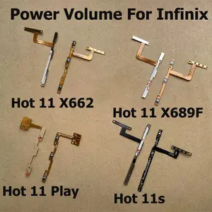Bilashmart Infinix Hot 11 11s Play Power Switch On Off Volume Key Button Flex Cable Replacement Parts X662 X689F X6812