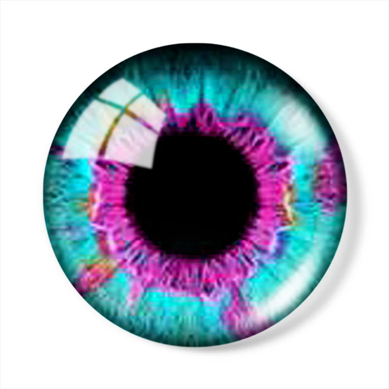 Łatka z klejnotem dla lalek Koła Realistyczne Do biżuterii 12mm/16mm/18mm/25mm Okrągłe zdjęcie szklany kaboszon demo płaski tył Dokonywanie ustaleń — zdjęcie 6