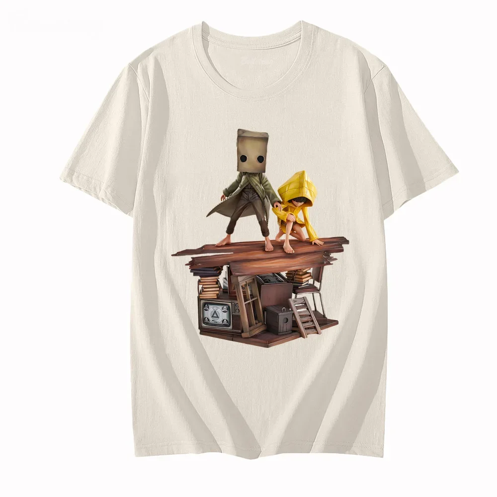 2026new تي شيرت كوابيس صغيرة Harajuku هوديي س الرقبة القطن عالية الجودة تي شيرت عادية الربيع/الصيف التي شيرت Camisetas