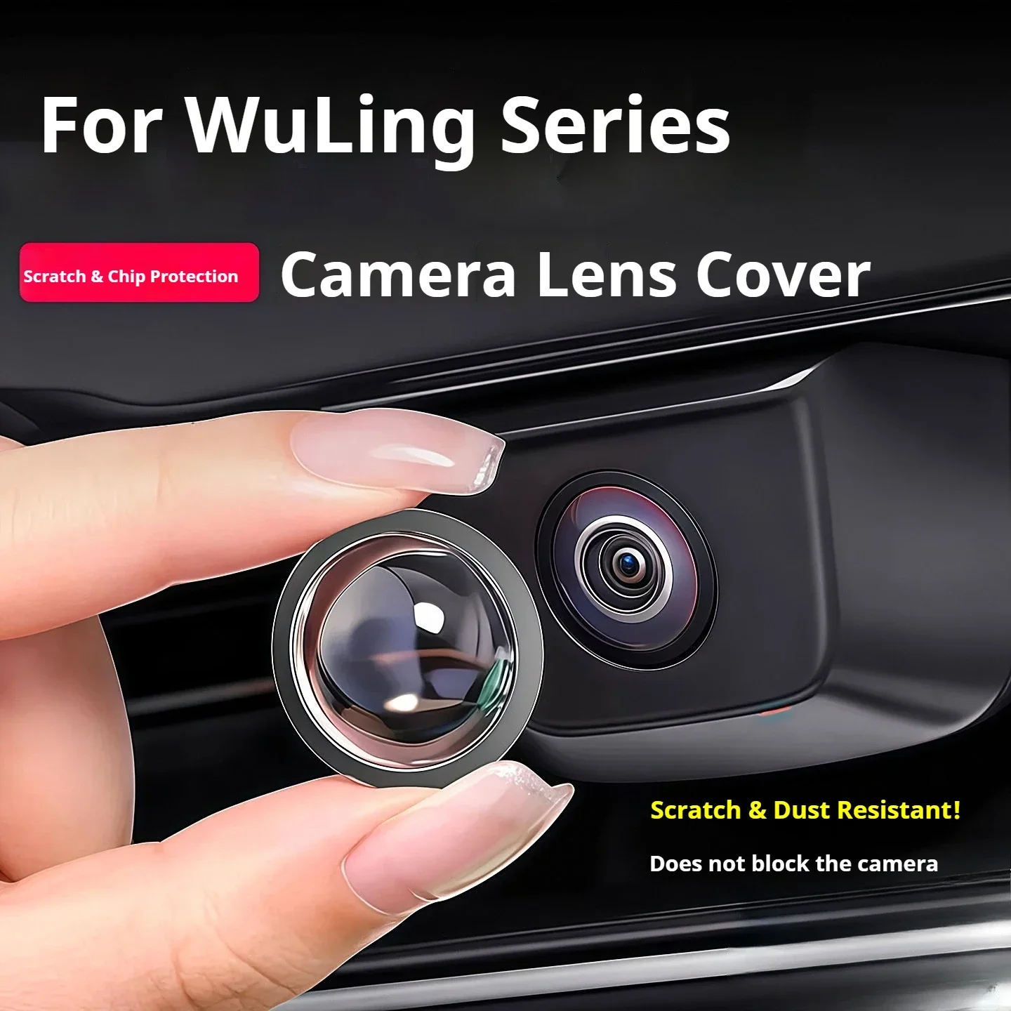 For SGMW WuLing Darion Eksion Air EV Bingo Spark Car Camera Protection Cover 360° Panoramic Camera Lens Protective Accessories