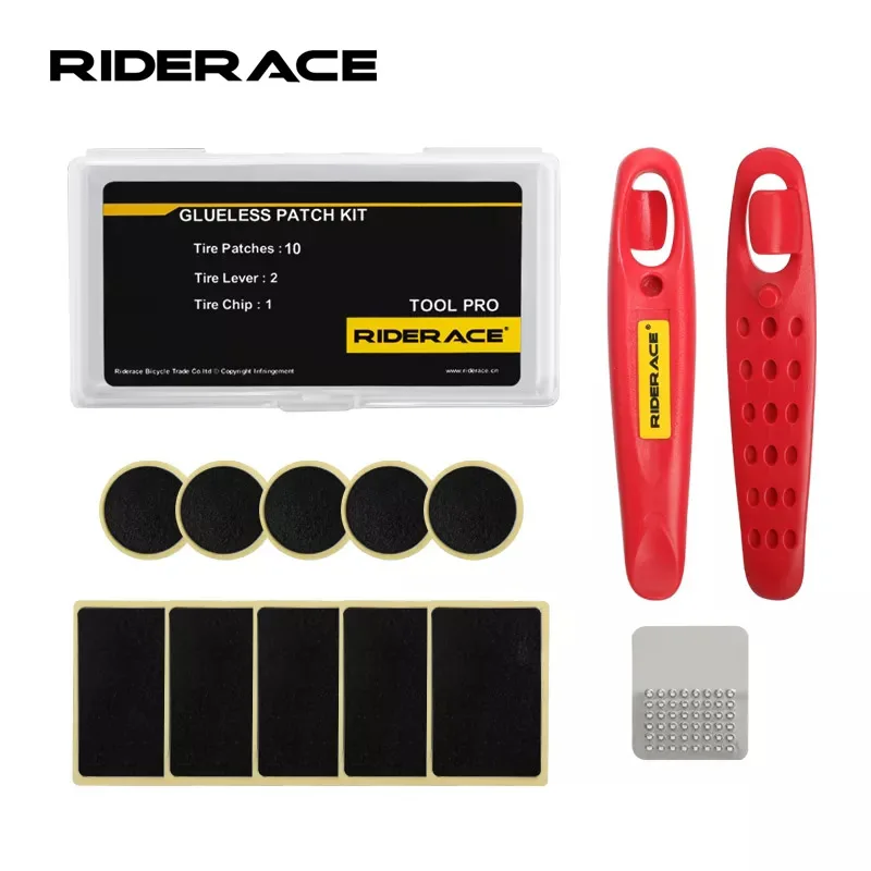 10 Pcs Bike Tire Patch Repair Tool Bicycle Inner Tyre Lever Wheel Repair Kit Protection No-glue Quick Drying Tube Glueless Patch