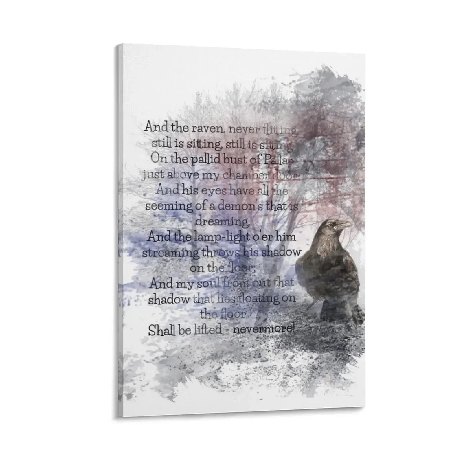 

Edgar Allan Poe Poem The Raven Canvas Painting Paintings on canvas for living room decoration for the room poster anime