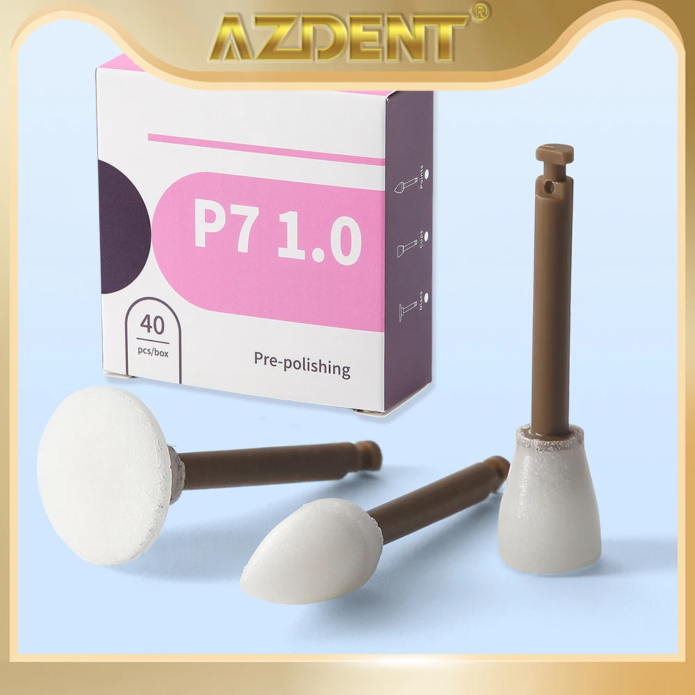 

40pcs/Box AZDENT Dental Composite Polishing Cup Point Disc Polisher Lab Tools CA 2.35mm Dentistry Instrument Low Speed Handpiece