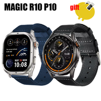 3in1 for KOSPET MAGIC P10 R10 SMART WATCH Strap Band Nylon Canva Wristband Belt Screen Protector film
