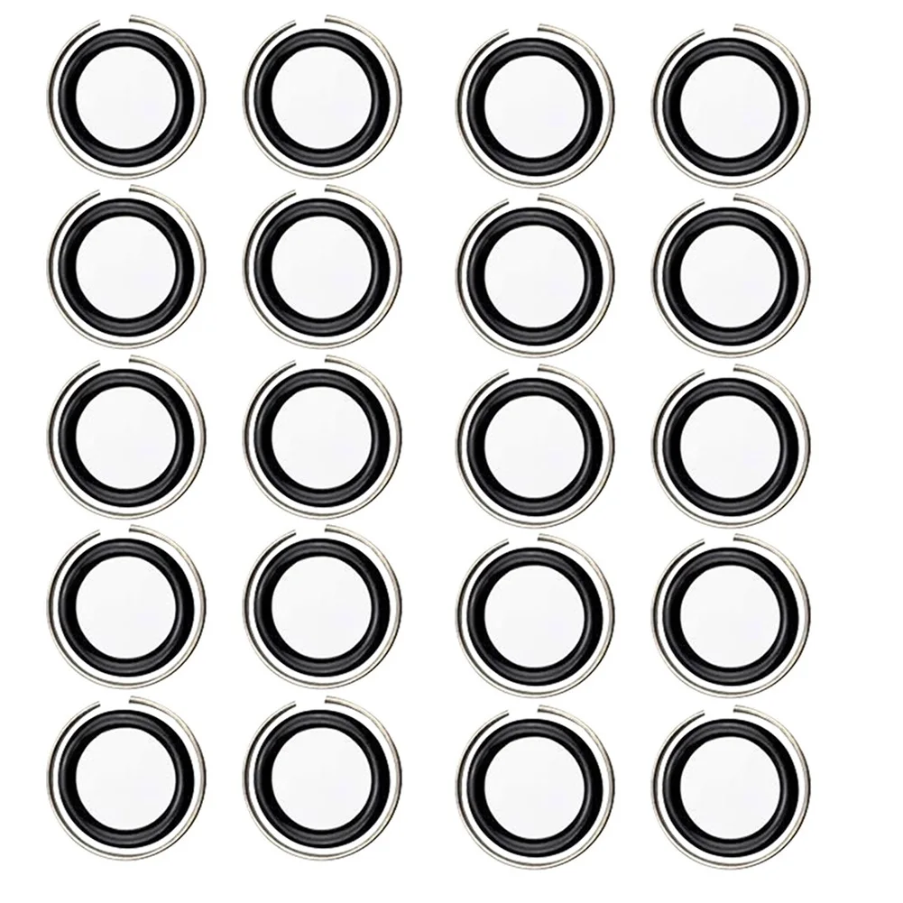 20pcs 1/2 Inch Retaining Rings Clip With O-Rings For 1/2inch Driver Wrench Sleeve Retaining Rings Snap Anti Detachment Tool Part