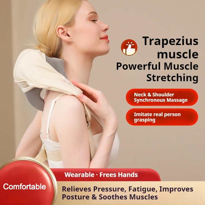 

Mini Trapezius Shoulder And Neck Massager Neck Kneading Shoulder And Back Massager 2nd Gear Adjustable Can Be Dressed Massager
