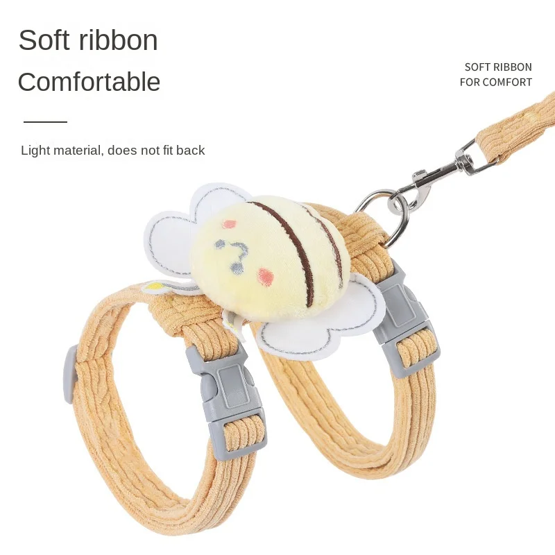 Cat Traction Rope for Anti Loosening and Outdoor Use with Internet Celebrity Adjustable Chest and Back Sliding Rope