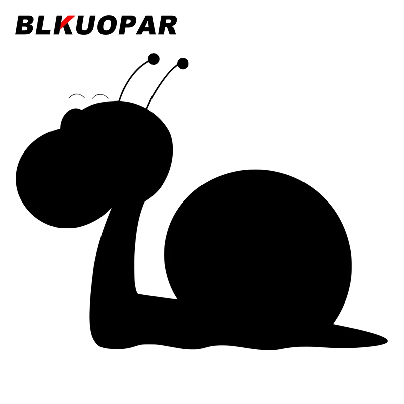 BLKUOPAR for Cute Funny Happy Snail Car Stickers Scratch-Proof Sunscreen Personality Decals Windows Helmet Decor Car Label