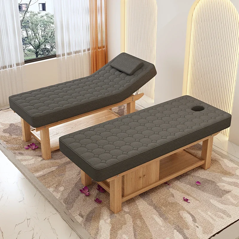 Tattoo Spa Face Massage Bed Wooden Designer Esthetician Speciality Massage Table Ear Cleaning Lettino Estetista Salon Furniture