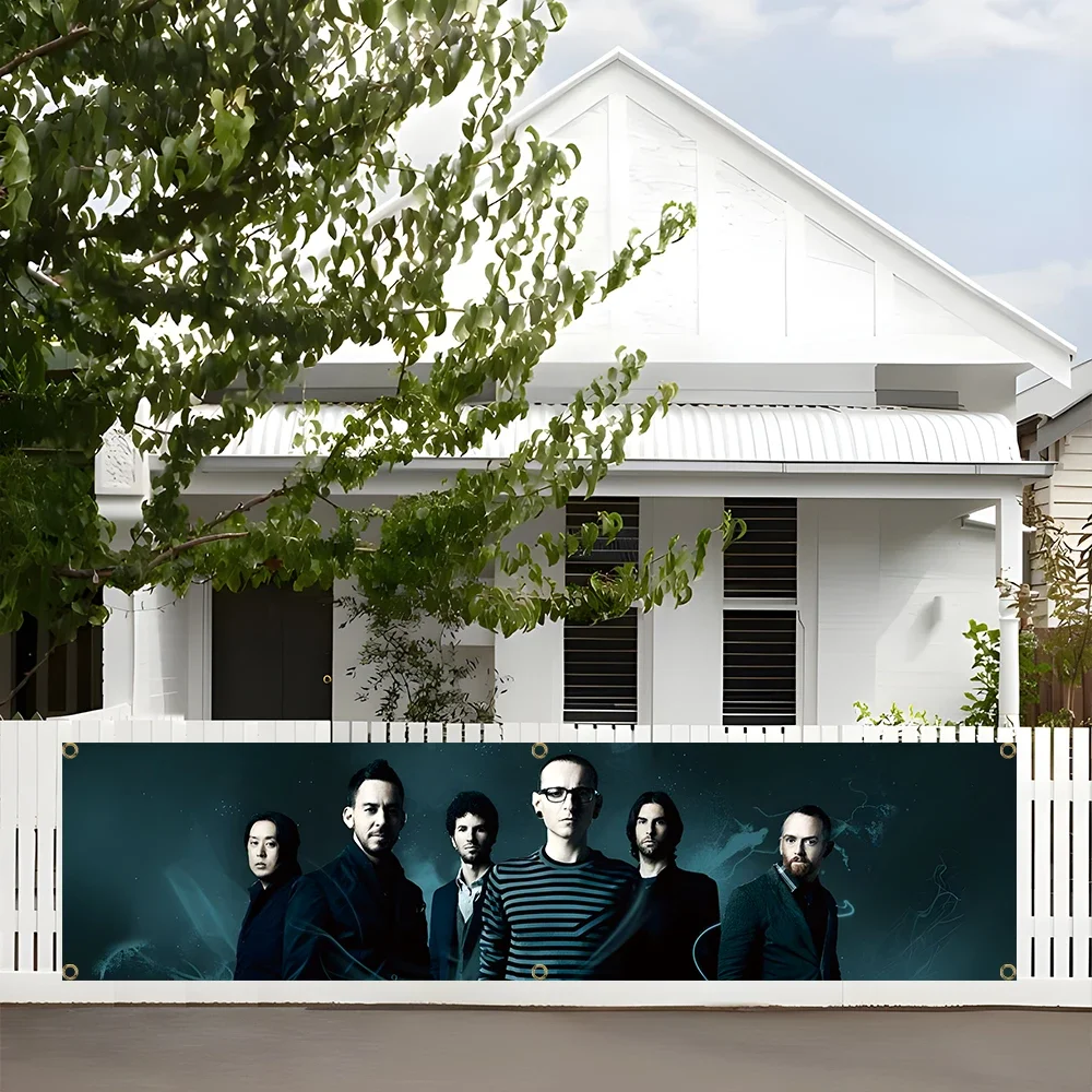 60x240cm L-Linkinpark Rock Banner Music Flag Polyester Digital Printing park Banner For Decoration