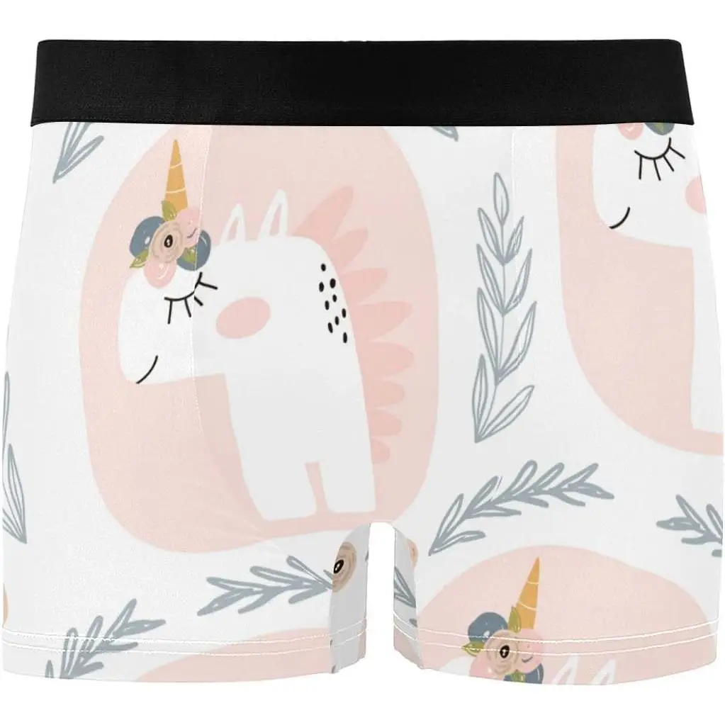 

Unicorns Men's Underwear Men Boxer Briefs Comfort Soft Boxer Briefs Men's Underwear with Moisture-Wicking Fabric