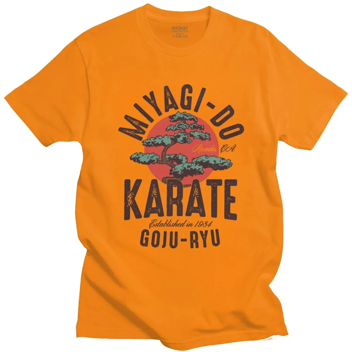 Kaus anak Karate Vintage Miyagi Do inspirasi kaus katun pria Cobra Kai kaus atasan Kung Fu Jepang kaus lengan pendek 65731