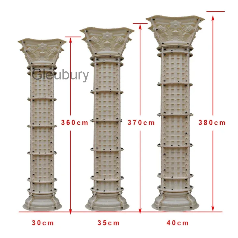 s#A Chinese Manufacture Cheap 35cm X 360cm Beautiful Stripe Stone Stripe Concrete Mold Roman Column Mould