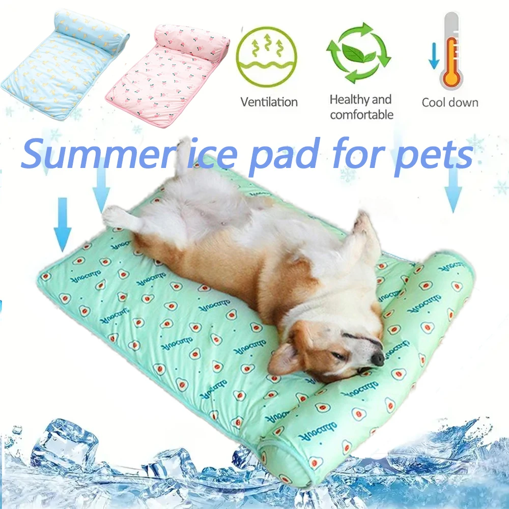 

Summer Dog Mat Cooling Pad Mat for Puppy Dogs Cat Cushion Sofa Breathable Washable Pet Bed for Small Medium Dogs Cooling Mat Dog