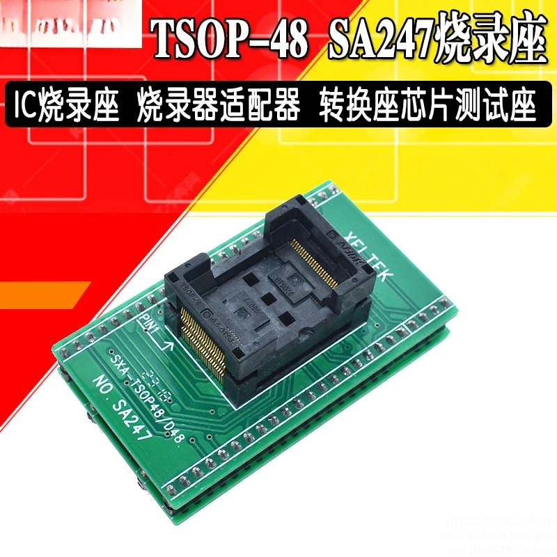 Dual Contact TSOP48 to DIP48 Adapter Socket Test Socket Programming Adapter Socket to DIP48