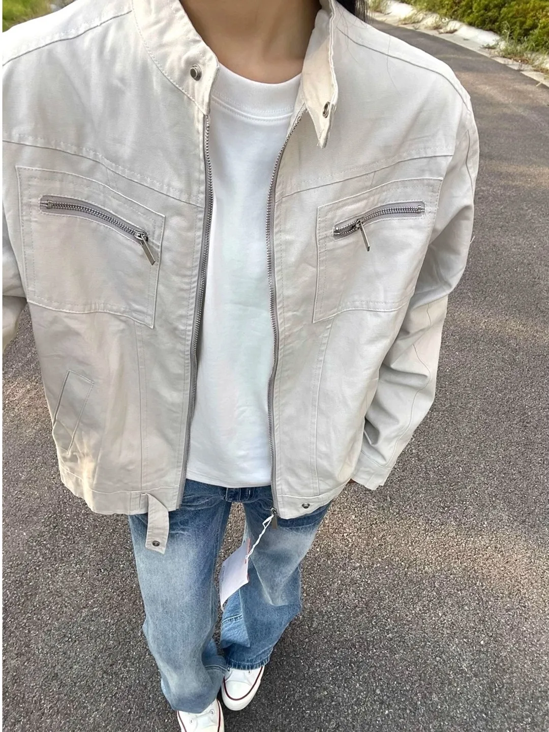 

Мужская джинсовая куртка больших размеров с воротником-стойкой, в стиле американского ретро, для работы, весна-осень-зима, ветрозащитная, повседневная