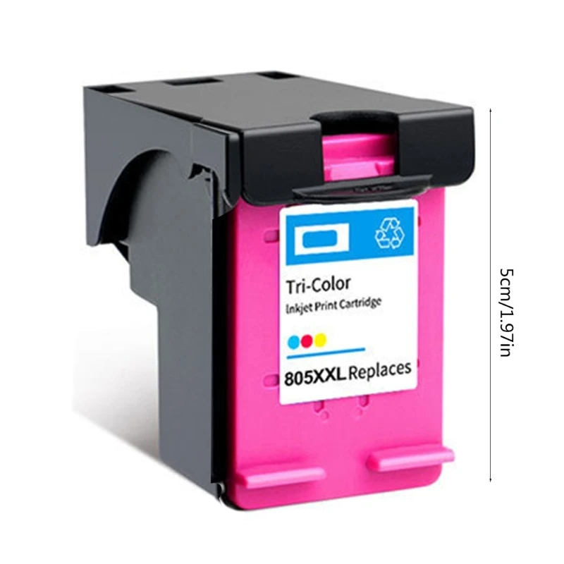 805XL Replacement Color Inkjet Ink Cartridge For HP DeskJet 1210 1212 Printer Long Lasting Prints with XXL Capacity