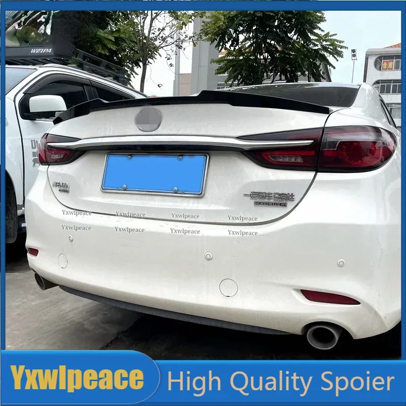 

For Mazda 6 Atenza Spoiler 2020 2021 2022 ABS Plastic Primer Color Rear Trunk Lip Spoiler Body Kit Accessories