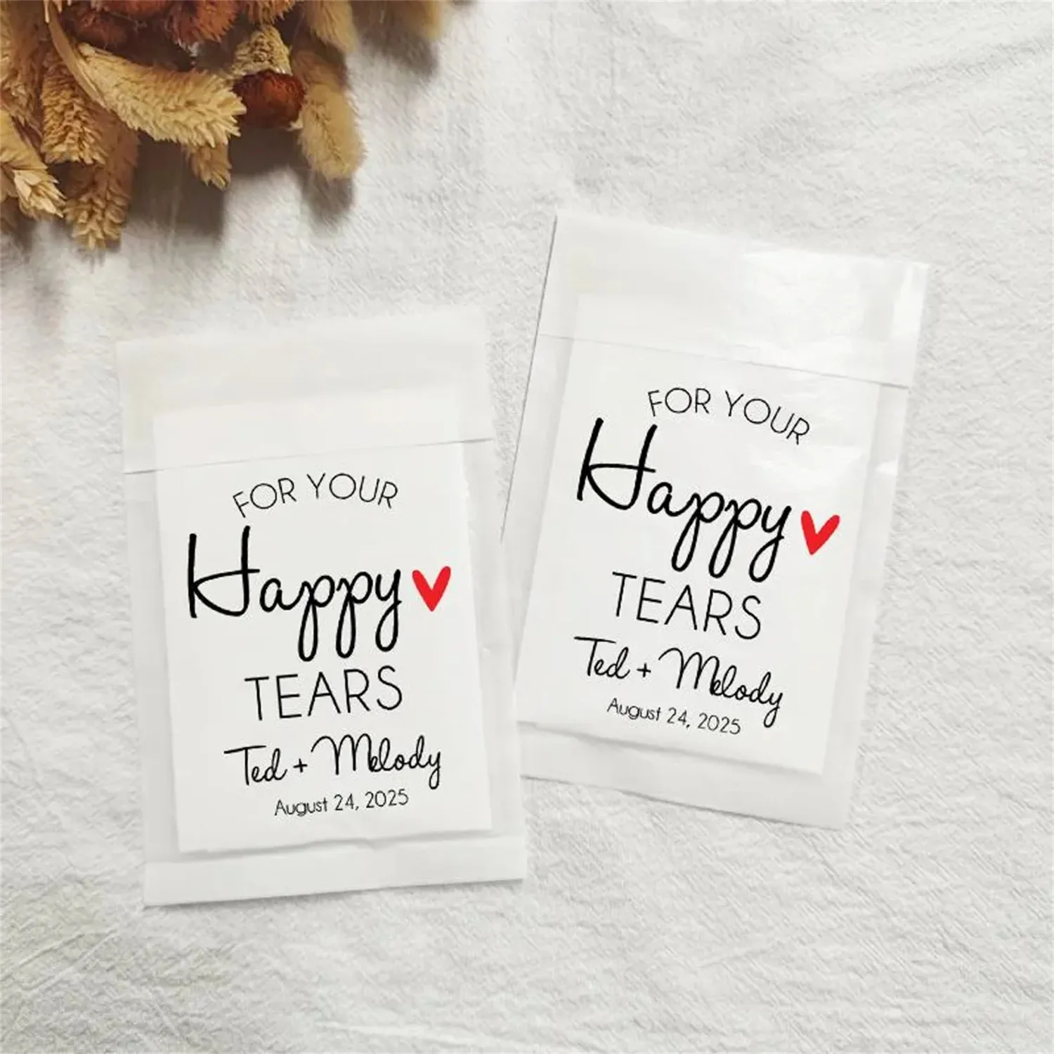 Custom 40th Birthday Favor Bags Kissing 40's Goodbye Pattern Party Gift Pouches