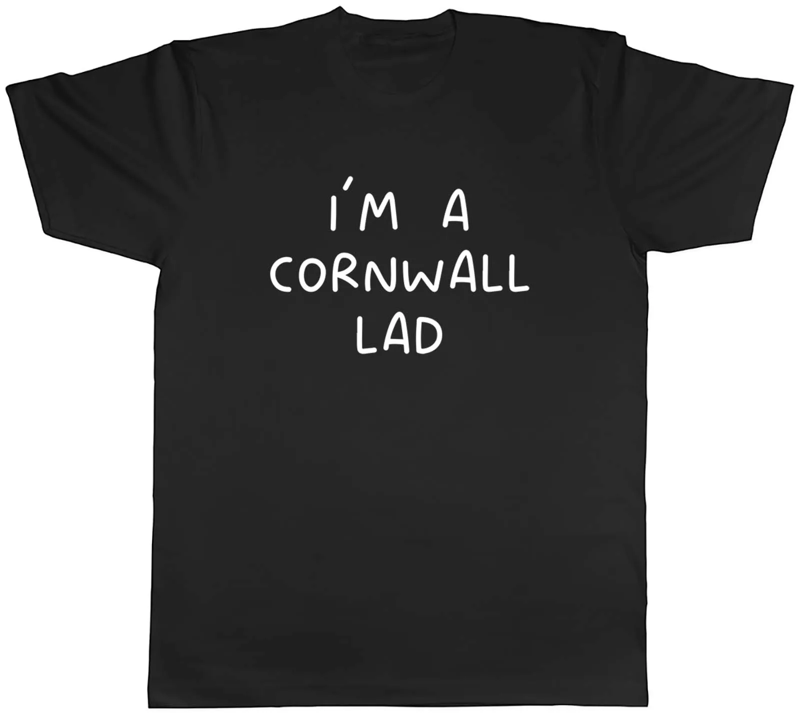 I'm a Cornwall Lad Mens T-Shirt Funny Cornish Tee Gift Minimalist trendy printed T-Shirt Casual loose and fashionable T-Shirt