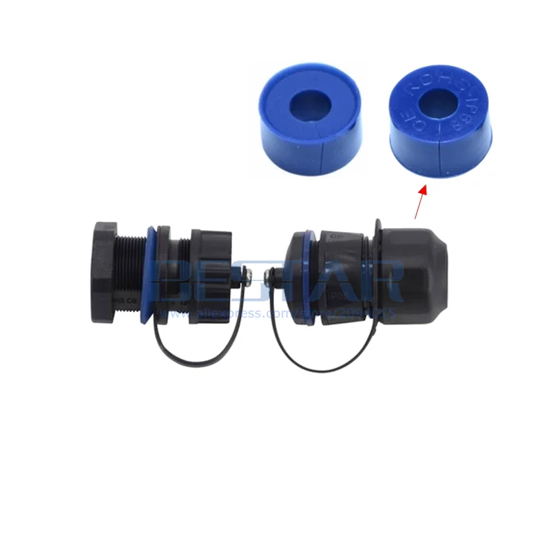 في الهواء الطلق CAT6/5e RJ45 شبكة موصل مقاوم للمياه ، الصناعية لوحة جبل مقرنة مع IP68 الغبار غطاء إيثرنت كابل شبكة محلية