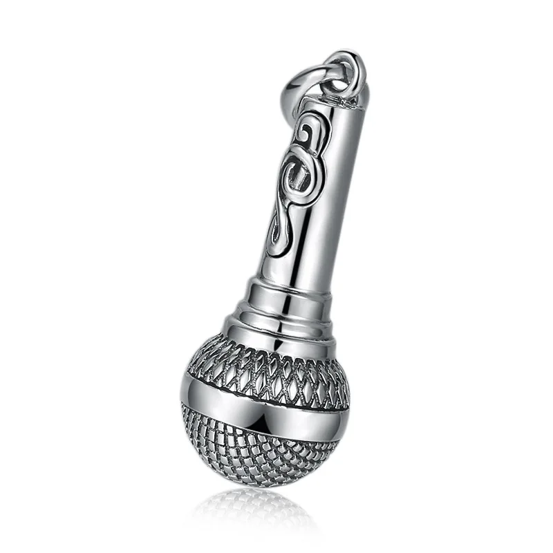 BOCAI new Jewelry Silver Pendant S925 sterling silver silver style new style microphone