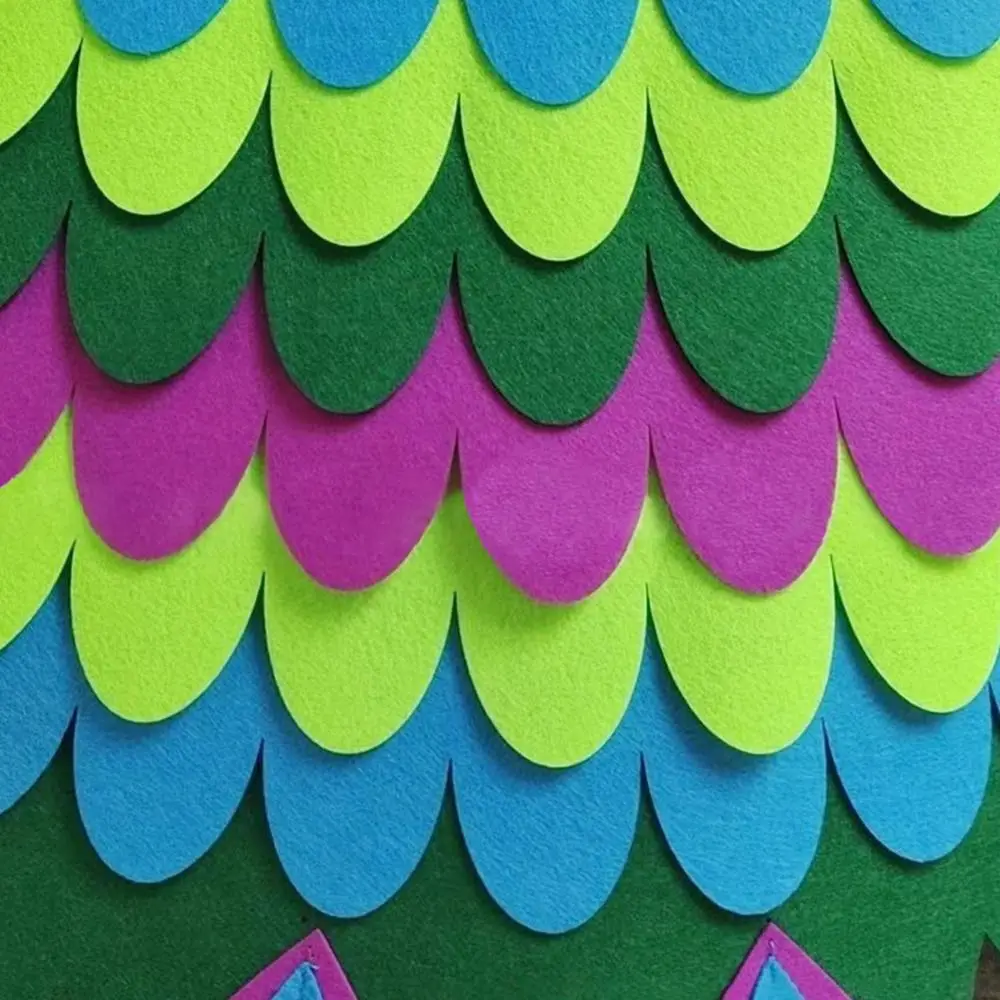 Girls Boys Stage Performance Animal Bird Wings+Mask Suit Peacock Owl Parrot Bird Felt Cape Cosplay Cloak - view 2