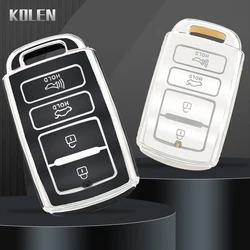 TPU Car Remote Key Case Cover Shell Fob For Hyundai For KIA Cadenza K9 K7 K-04 Sorento K900 Key Protective Accessories Keychain