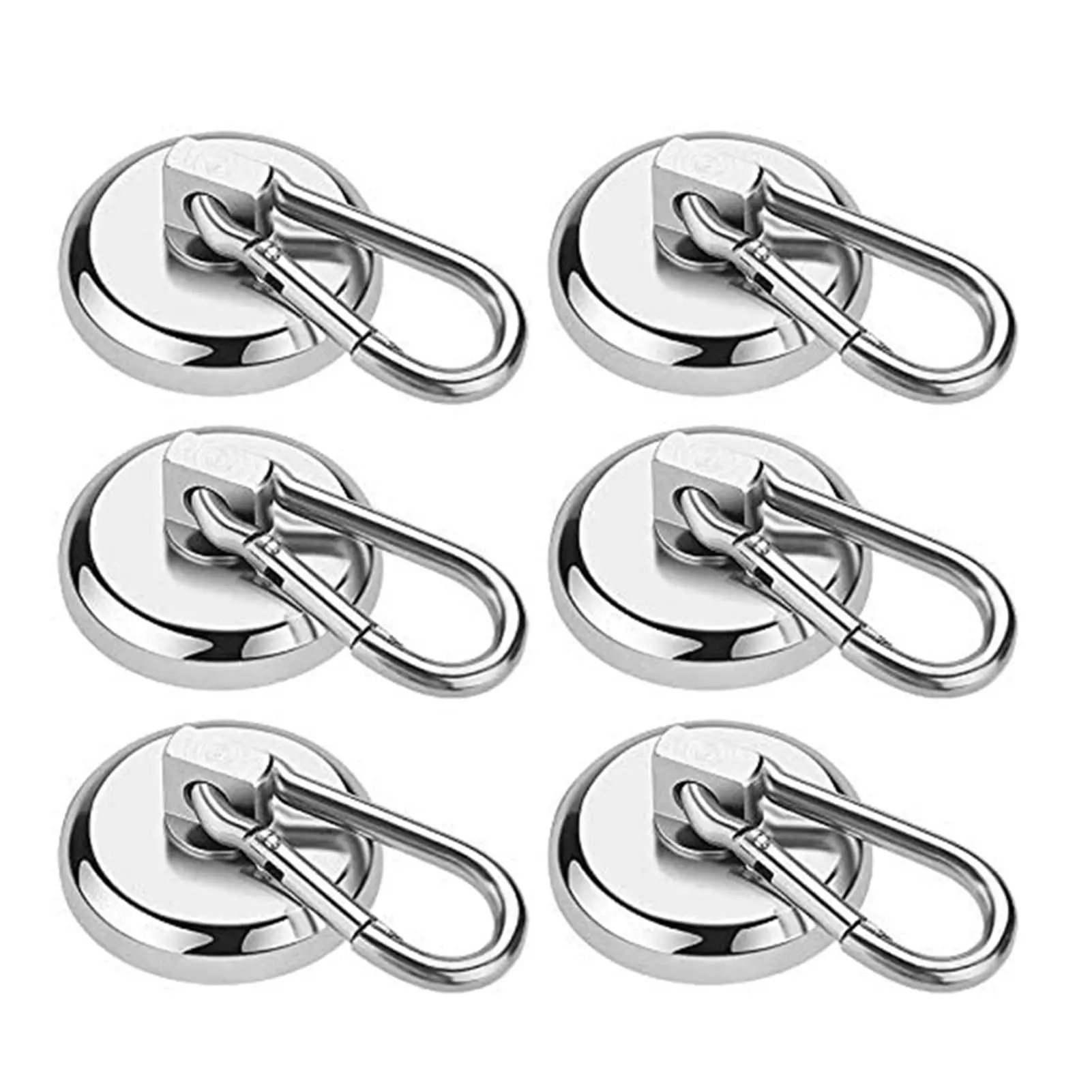 

1Pc Carabiner Magnetic Hooks Super Strong Neodymium Magnet with Swivel Carabiner Heavy Duty Neodymium Magnetic Hooks for Hanging