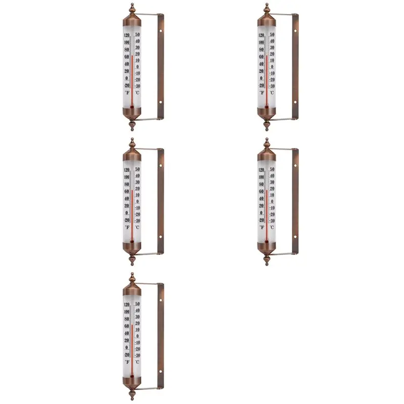 

【THANKSGIVING DAY】5Pcs 10 Inches New Premium Steel Indoor/Outdoor Thermometer Wireless Decorative