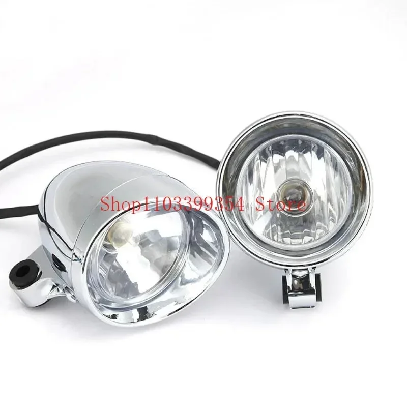 4'' Chrome Motorcycle Bullet Front Headlight Fog Light Lamp