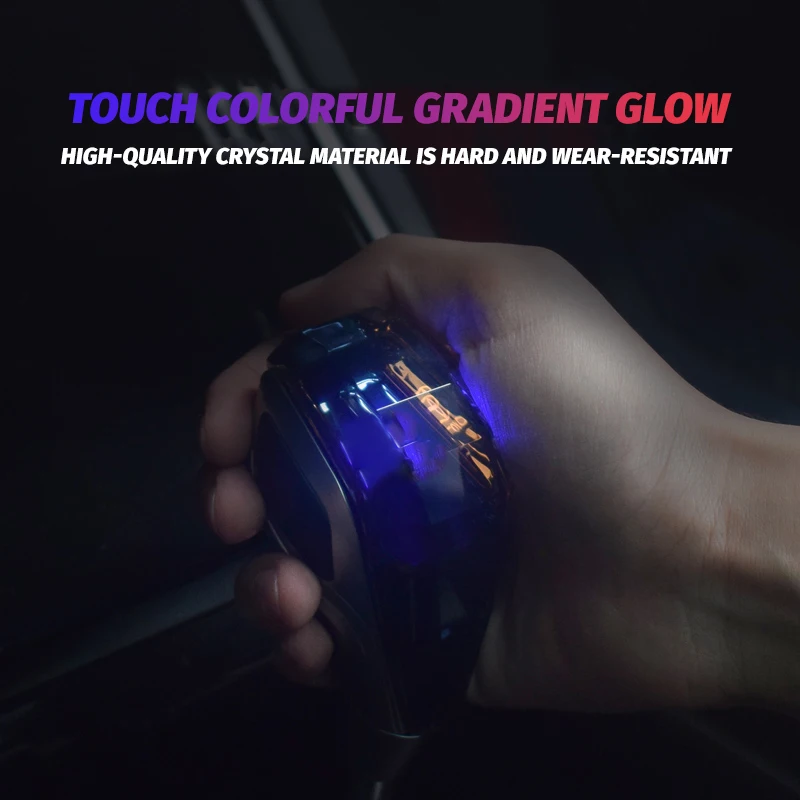 For Toyota Corolla Camry Highlander RAV4 Vios modified gear head LED light crystal Gear shift knob auto parts gear stick lever